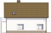 Projekt domu Dalin DM-6534, parterowy z poddaszem, bez garażu, niepodpiwniczony - wizualizacja elewacji lewej