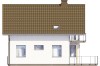 Projekt domu Wawrzynów 2 L-6536, parterowy z poddaszem mieszkalnym, częściowo podpiwniczony - wizualizacja elewacji ogrodowej