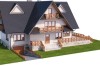 Projekt domu Zakopane 2 L-6551, piętrowy z poddaszem mieszkalnym, podpiwniczony, z garażem - model