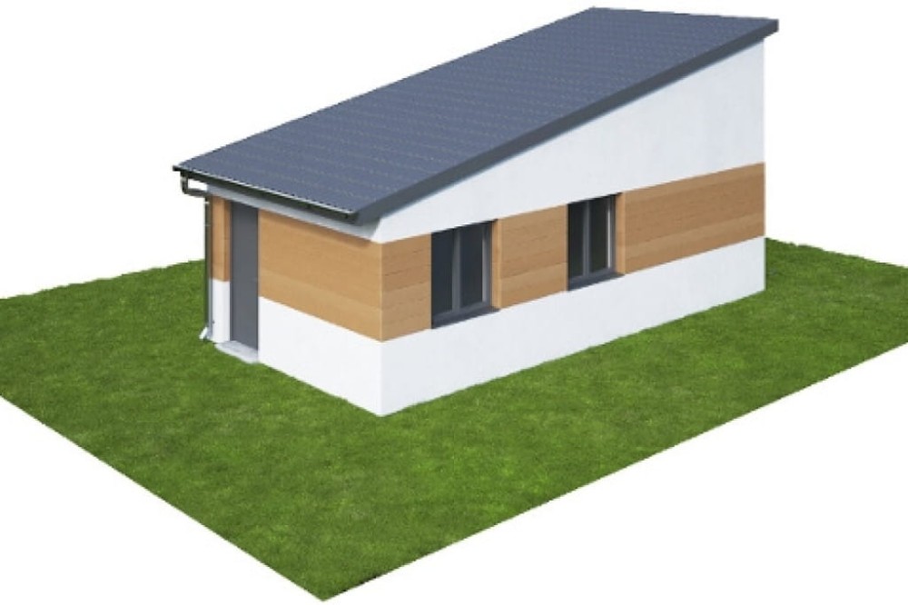 Projekt budynku gospodarczego ZG-97,parterowy, niepodpiwniczony - model