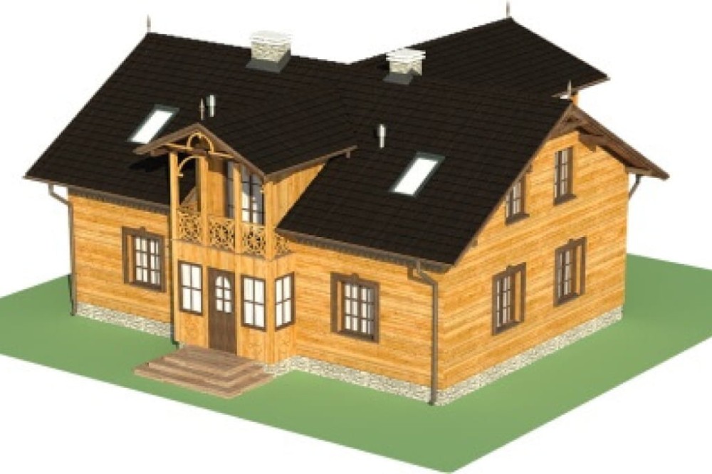 Projekt domu Krosna 2 L-6480, parterowy z poddaszem mieszkalnym, bez podpiwniczenia -model