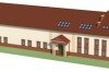 Projekt hali magazynowo-biurowej K-100, budynek piętrowy z antresolą, bez podpiwniczenia - model