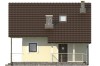 Projekt domu Krasiczyn B DM-6223 B, parterowy z poddaszem mieszkalnym, podpiwniczony - elewacja frontowa