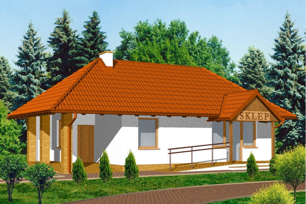 Projekt budynku K-05 - wykończenie elewacji