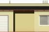 Projekt budynku usługowo-garażowego ZG-61, parterowy, bez podpiwniczenia - elewacja frontowa