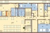 Projekt hotelu LK-74, dwupiętrowy, podpiwniczony, bez garażu - rzut piwnicy