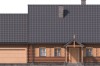 Projekt domu Jałowiec 2 L-6535, parterowy, z poddaszem nieużytkowym do adaptacji, z garażem dwustanowiskowym, bez podpiwniczenia - elewacja frontowa