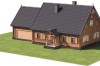 Projekt domu Jałowiec 2 L-6535, parterowy, z poddaszem nieużytkowym do adaptacji, z garażem dwustanowiskowym, bez podpiwniczenia - model