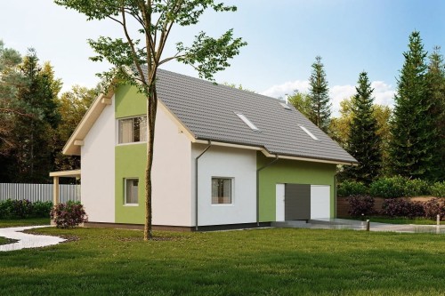 Projekt domu DM-6765 - wykończenie elewacji