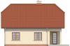 Projekt domu Rosławice L-6214,  parterowy z poddaszem mieszkalnym, częściowo podpiwniczony - elewacja ogrodowa