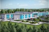 Projekt hotelu LK-96, dwukondygnacyjny, niepodpiwniczony, bez garażu - kolorystyka wersja 2