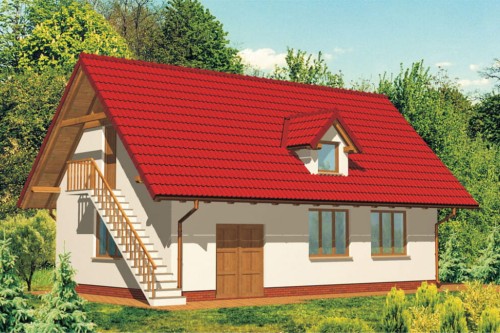 Projekt budynku ZG-18 - wykończenie elewacji