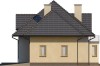 Projekt domu Astry DM-6572, parterowy z poddaszem mieszkalnym, niepodpiwniczony, z garażem dwustanowiskowym - elewacja prawa