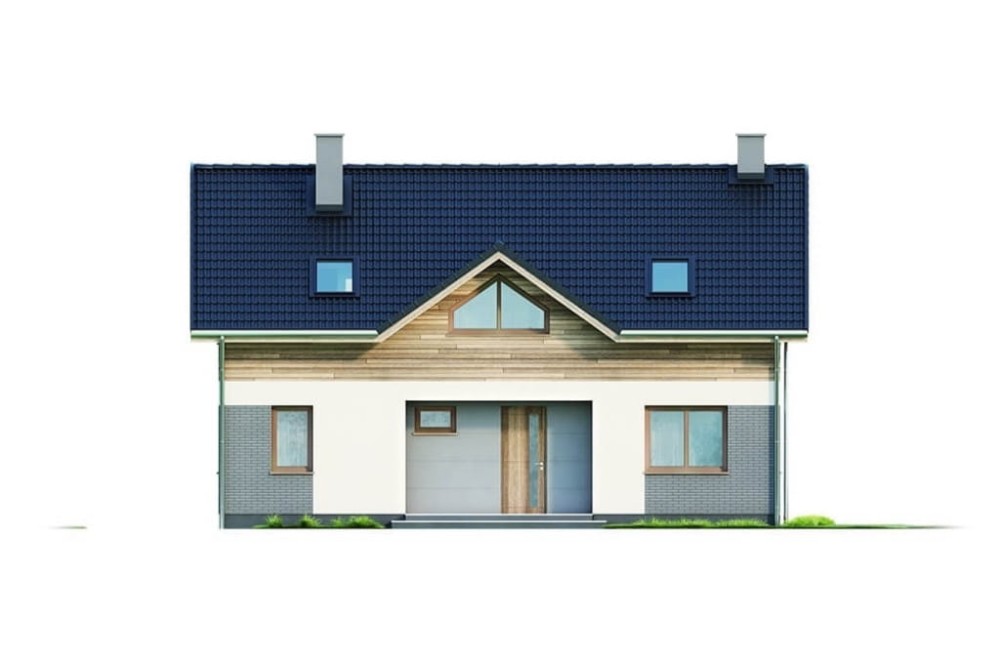 Projekt domu L-6630 - elewacja frontowa
