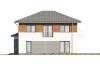 Projekt domu Igetio 2 L-6679, piętrowy z garażem, jednorodzinny -  wizualizacja elewacji prawej