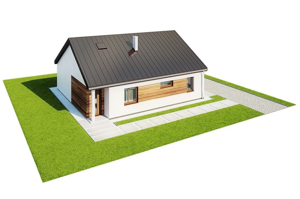 Projekt domu Agrit 2 L-6654,  parterowy, niepodpiwniczony, bez garażu - model