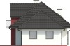 Projekt domu Śnieżyn DM-6346, parterowy z garażem, z poddaszem mieszkalnym, bez podpiwniczenia - elewacja prawa