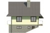 Projekt domu Wierzbin 2 L-6038, jednorodzinny, parterowy z garażem, z poddaszem mieszkalnym, podpiwniczony - elewacja lewa