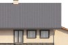 Projekt domu Polubicze L-6156, parterowy z poddaszem mieszkalnym, z garażem, częściowo podpiwniczony - elewacja ogrodowa
