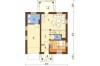 Projekt domu Rajsko L-6187, parterowy z poddaszem mieszkalnym, bez podpiwniczenia - rzut parteru