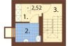 Projekt domu Trzemeszno N DM-6214 N, parterowy z poddaszem mieszkalnym, częściowo podpiwniczony - rzut piwnicy