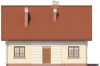 Projekt domu Trzemeszno N DM-6214 N, parterowy z poddaszem mieszkalnym, częściowo podpiwniczony - elewacja frontowa