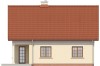 Projekt domu Trzemeszno N DM-6214 N, parterowy z poddaszem mieszkalnym, częściowo podpiwniczony - elewacja ogrodowa