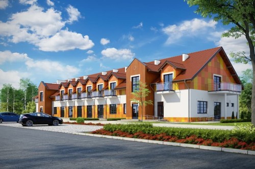 Projekt budynku LK-67B - wykończenie elewacji