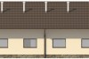 Projekt chlewni zarodowej LZG-81, parterowa, niepodpiwniczona, bez poddasza - elewacja ogrodowa
