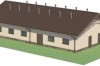 Projekt chlewni zarodowej LZG-81, parterowa, niepodpiwniczona, bez poddasza - model