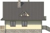 Projekt domu Turaszówka L-6077, parterowy z poddaszem mieszkalnym, bez podpiwniczenia - elewacja lewa