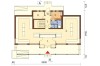 Projekt sklepu LK-06, budynek parterowy, podpiwniczony - rzut parteru