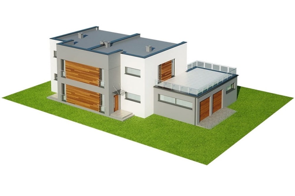 Projekt domu Laria 2 L-6680, piętrowy, niepodpiwniczony z garażem dwustanowiskowym - model