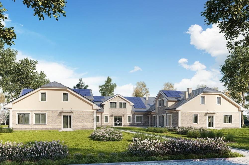 Projekt budynku K-121 - wykończenie elewacji