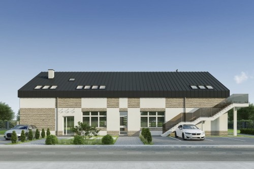 Projekt budynku K-144 - wykończenie elewacji