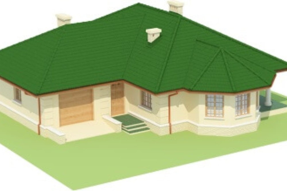 Projekt domu Miłosna 2 L-6429, parterowy, z garażem, bez podpiwniczenia - model