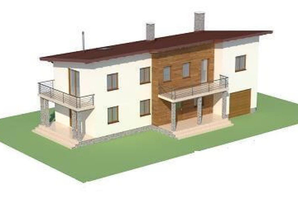 Projekt domu Izdebnik DM-6488, piętrowy, jednorodzinny, nowoczesny, z garażem - model
