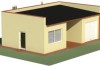 Projekt budynku usługowo-garażowego LZG-61, parterowy, bez podpiwniczenia - model