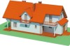 Projekt domu Branice 2 L-6457, parterowy z poddaszem użytkowym, z garażem, bez podpiwniczenia - model