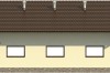 Projekt budynku gospodarczego LZG-88, parterowy, niepodpiwniczony - elewacja lewa