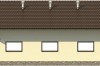 Projekt budynku gospodarczego LZG-88, parterowy, niepodpiwniczony - elewacja prawa