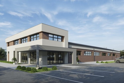 Projekt budynku K-141 - wykończenie elewacji