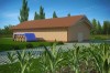 Projekt stodoły ZG-86, parterowa, niepodpiwniczona - kolorystyka wersja 4