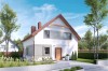Projekt domu Dalin 2 L-6534, parterowy z poddaszem, bez garażu, niepodpiwniczony - kolorystyka wersja 2