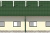 Projekt obory LZG-83, parterowa, niepodpiwniczona - elewacja ogrodowa