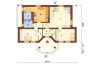Projekt domu Lipnica 2 L-5502, parterowy z poddaszem mieszkalnym, bez podpiwniczenia  - rzut parteru