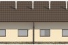 Projekt chlewni ZG-81, parterowy niepodpiwniczony, bez poddasza - elewacja ogrodowa