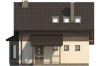 Projekt domu Biskupin DM-6105, parterowy z poddaszem mieszkalnym, bez podpiwniczenia - elewacja frontowa