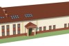 Projekt hali magazynowo-biurowej LK-100, budynek piętrowy z antresolą, bez podpiwniczenia - model