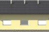 Projekt chlewni ZG-63, parterowy, niepodpiwniczony, bez poddasza - elewacja ogrodowa